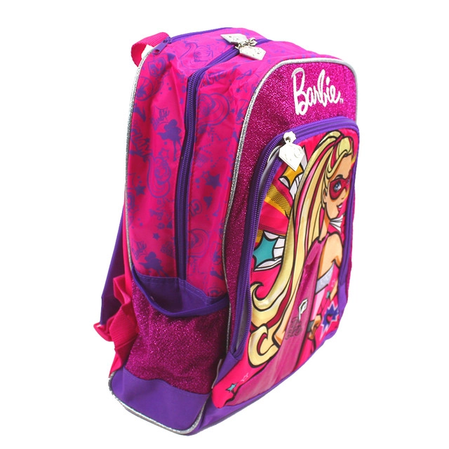 Mochila Escolar Infantil M Sestini De Costas Barbie Super Princesa Rosa