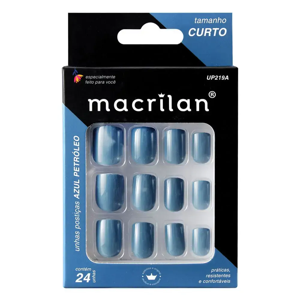 Unhas Macrilan Azul Petroleo