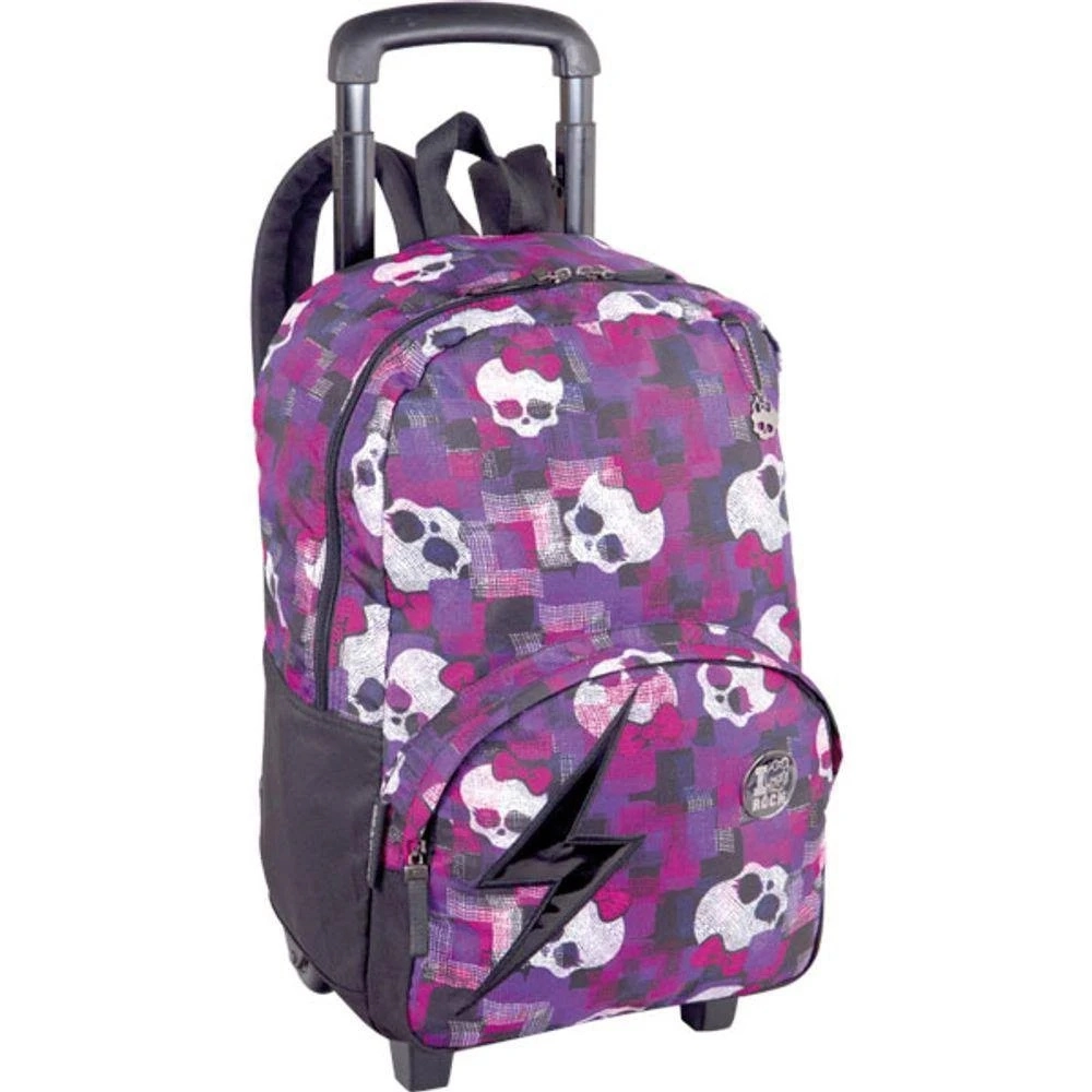 Mochila C Rodas G Monster High 15t06 Caveira 071087 00 Sestini