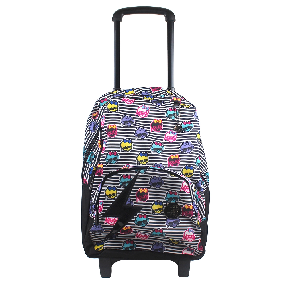 Mochila C Rodas G Monster High 15t06 Preto Branco 071087 63 Sestini