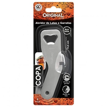 Abridor De Latas E Garrafas Inox Original Line Copa