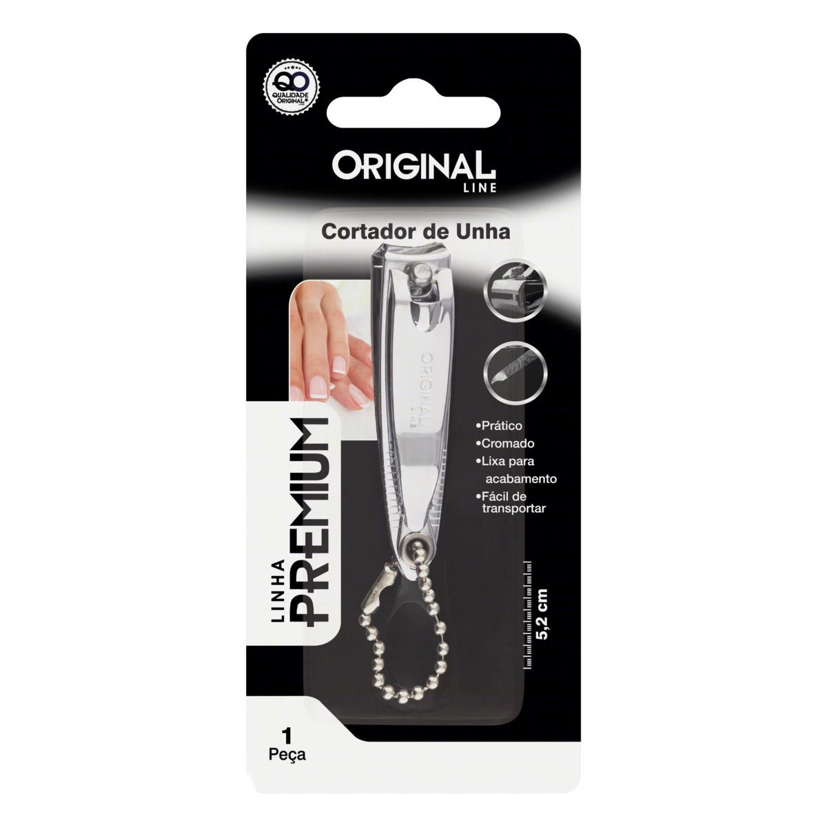 Cortador Aço Carbono Para Unhas Original Line Premium 5,2cm