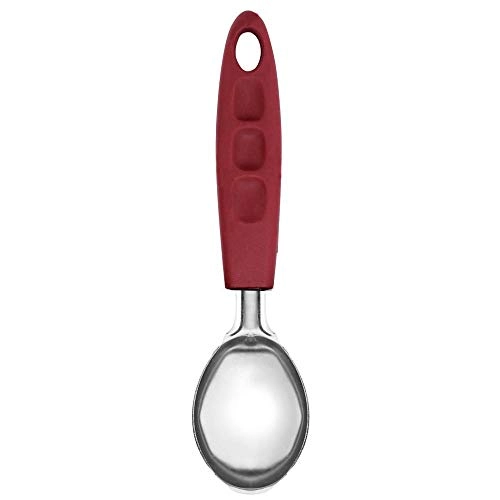 Colher P/sorvete Inox Yazi 18cm Vermelho