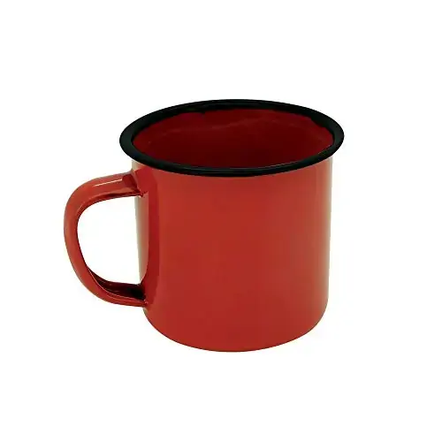 Caneca Yangzi Esmaltada Tradic Verm 10cm