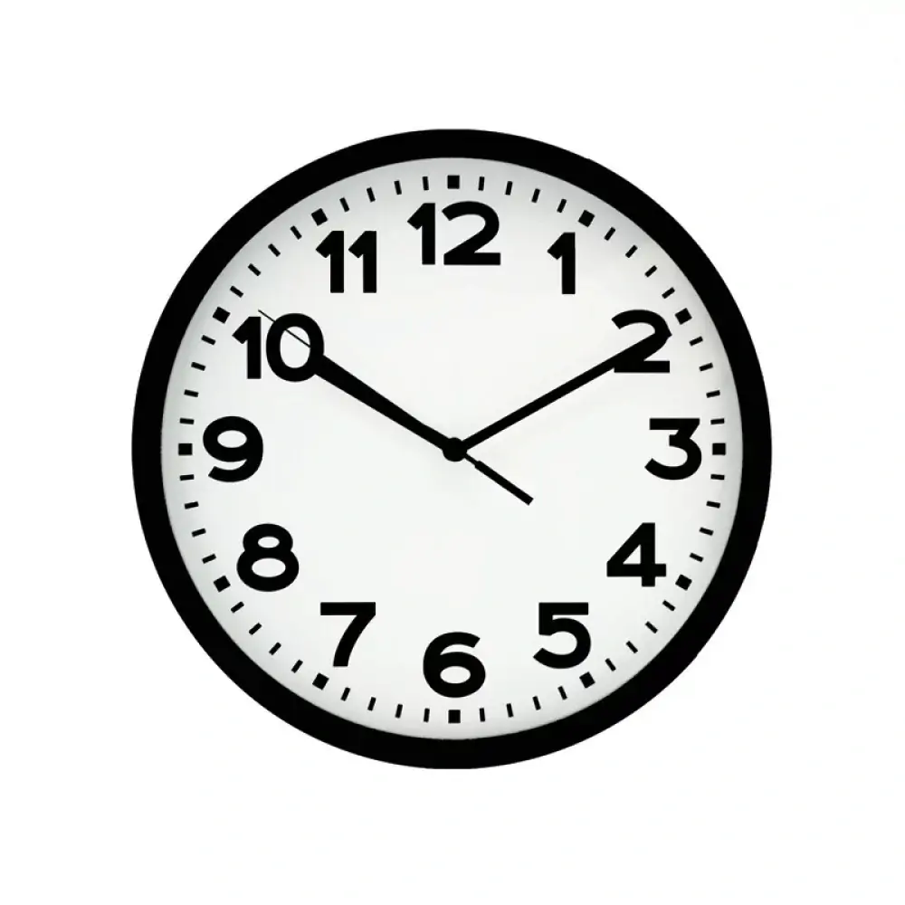 Relogio De Parede Preto 20cm Yangzi 17833