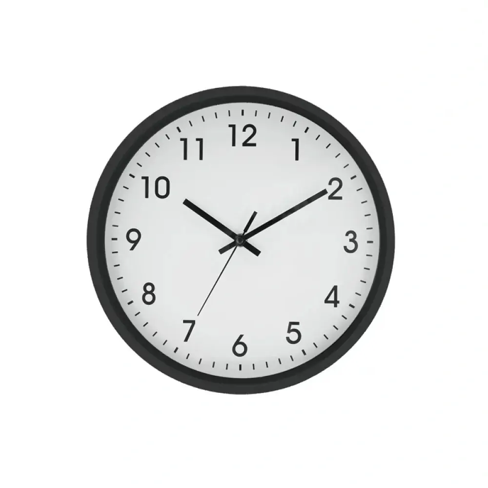 Relogio De Parede Preto 30cm Yangzie