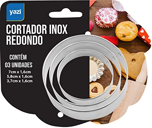 Cortador Inox Yazi 3pcs Redondo