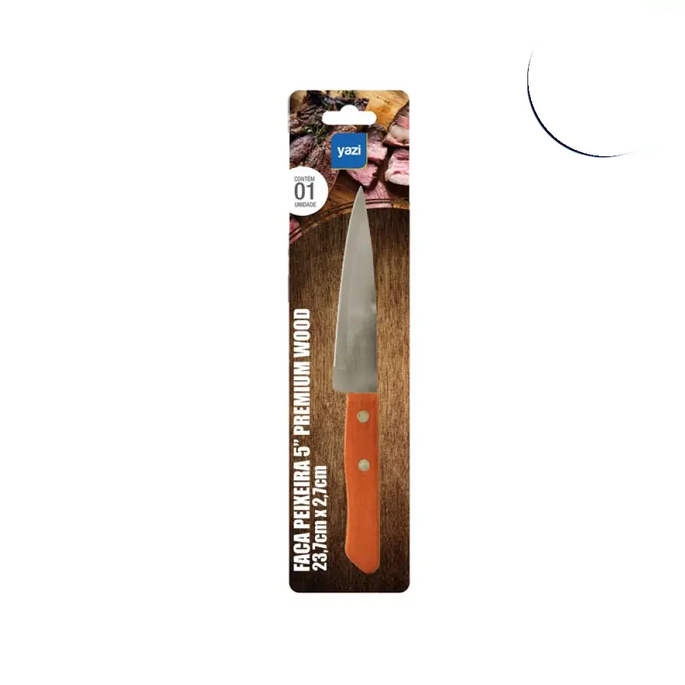 Faca Peixeira Inox 5 Premium Wood