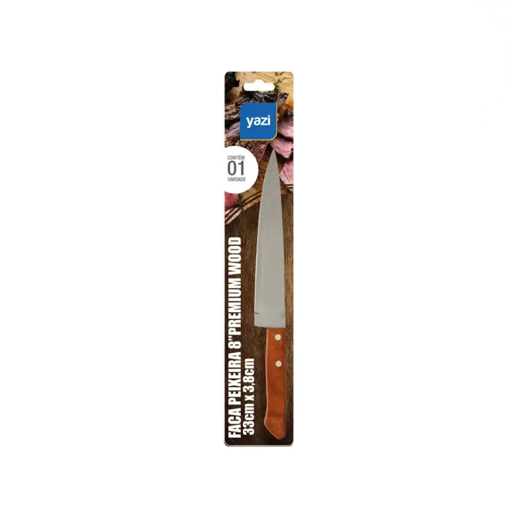 Faca Peixaria Inox 8 Premium Wood Yazi