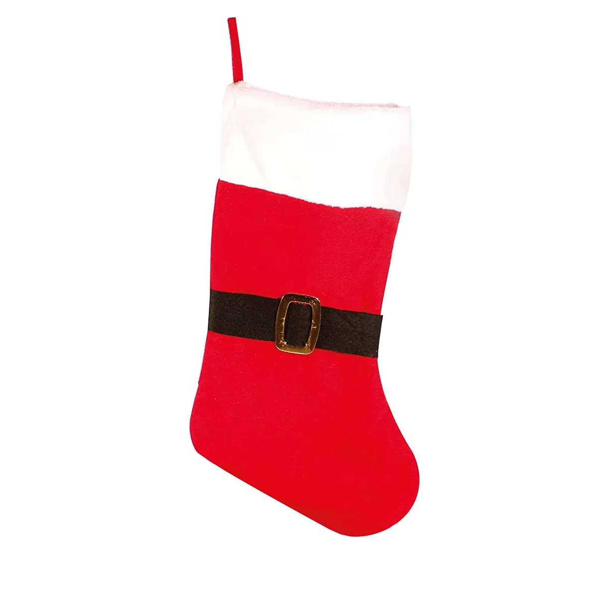 Enfeite de Natal Meia do Papai Noel Tradicional Yangzi Vermelho 46 cm