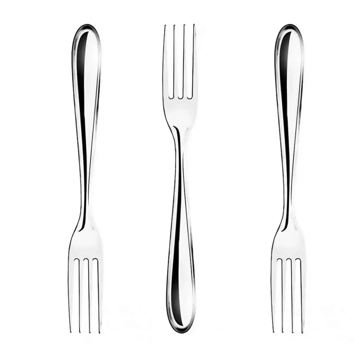 Jogo de garfos de mesa inox 3pçs Talheres Master