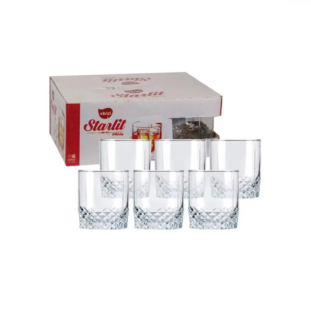 Jogo De Copos Starlit Whisky 310ml C/6