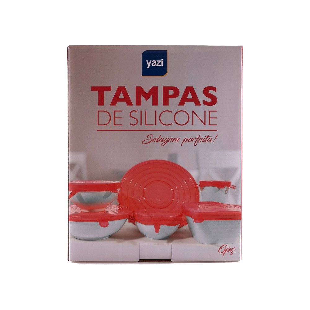 Jogo De Tampas Silicone C/6