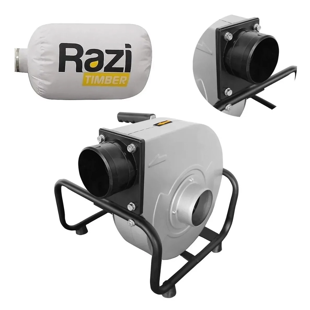 Coletor De Pó De 49 Litros Para Máquina De Bancada 1100w Razi
