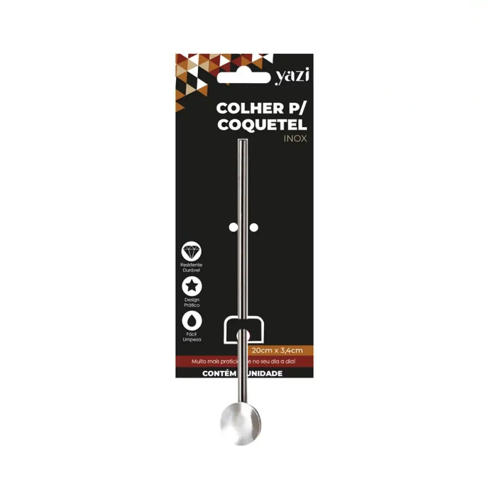 Colher P/coquetel Inox Yazi 20cm