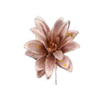 Galho Fosco Serrilhado Rose Gold 20cm Ref.22358