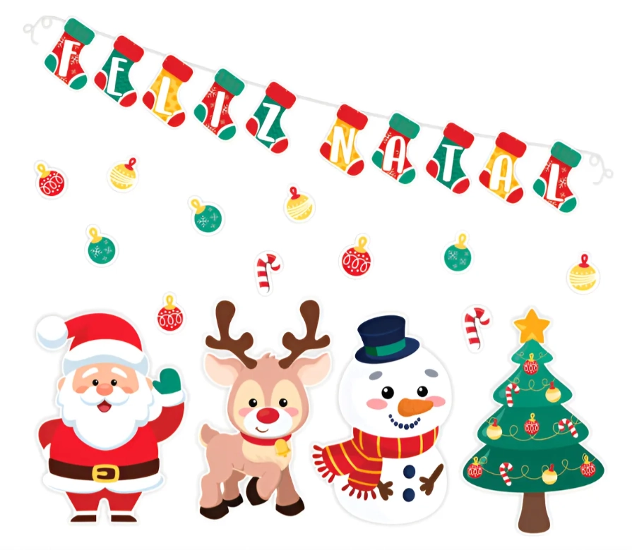 Kit Paineis Imp Feliz Natal Sort C/25pcs