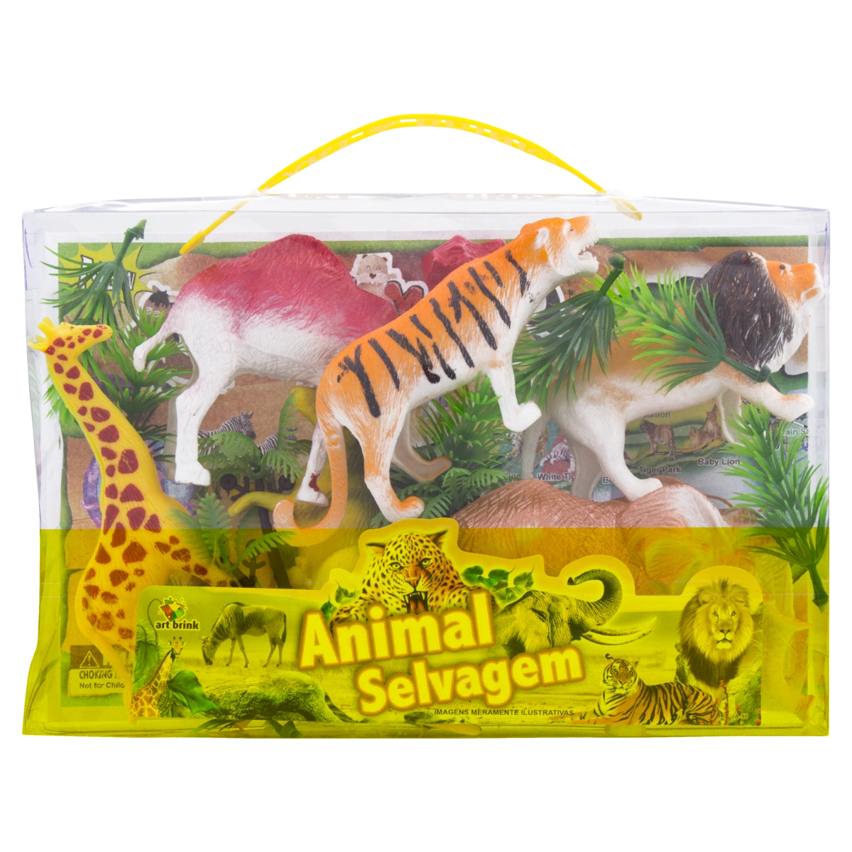 Animal Selvagem Art Brink Caixa 16 Peças