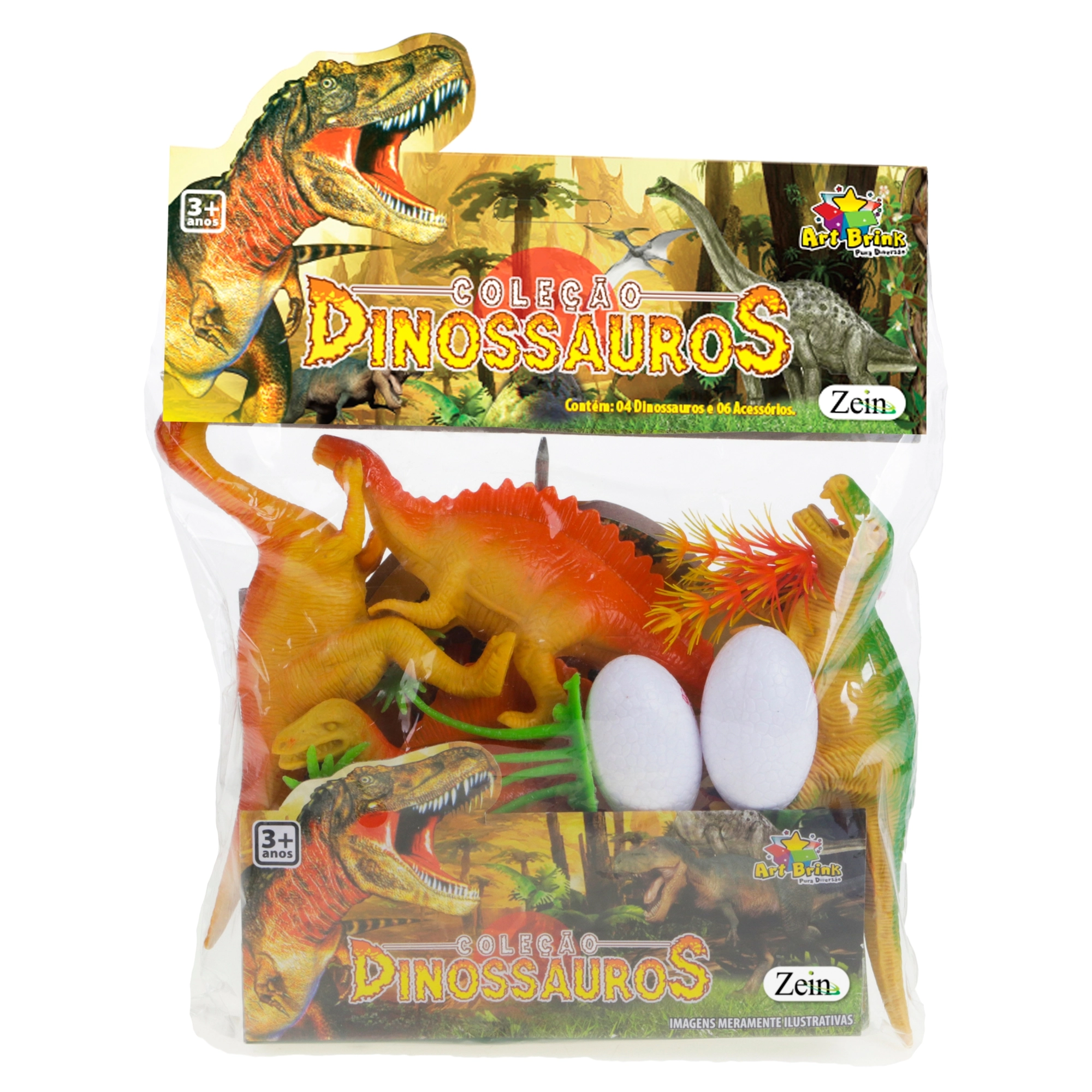 Coleção Dinossauros 4 Pcs Ref.nq91558pc