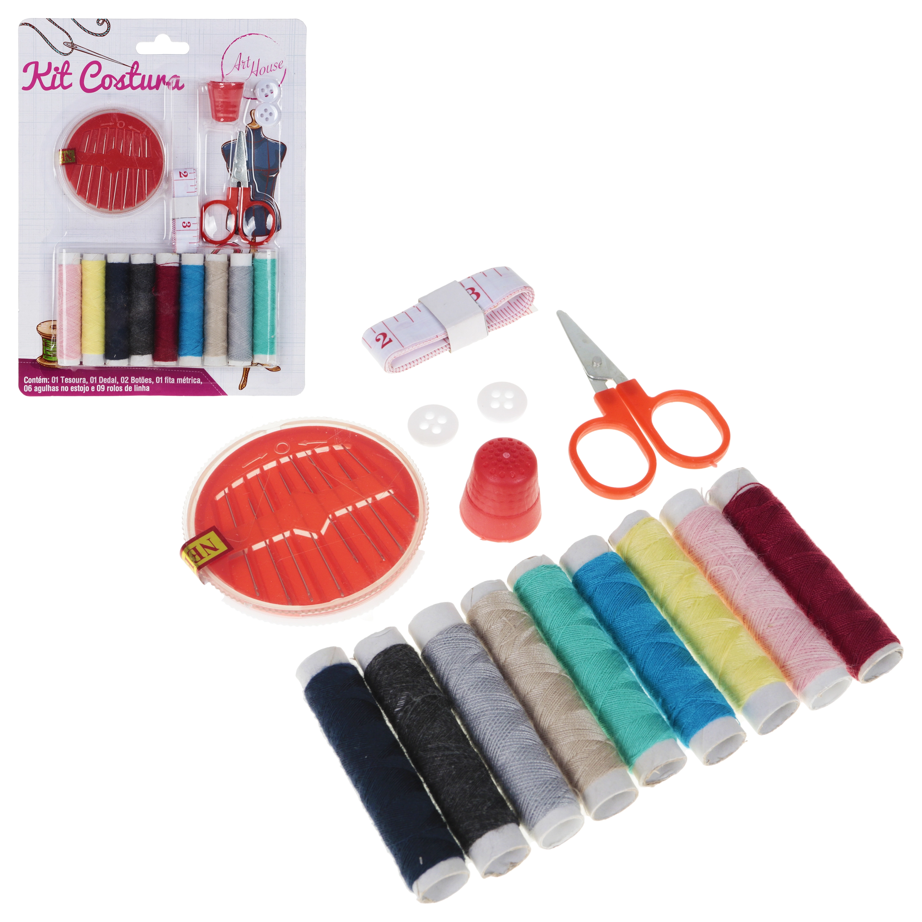 Kit Costura Com 39 Pcs