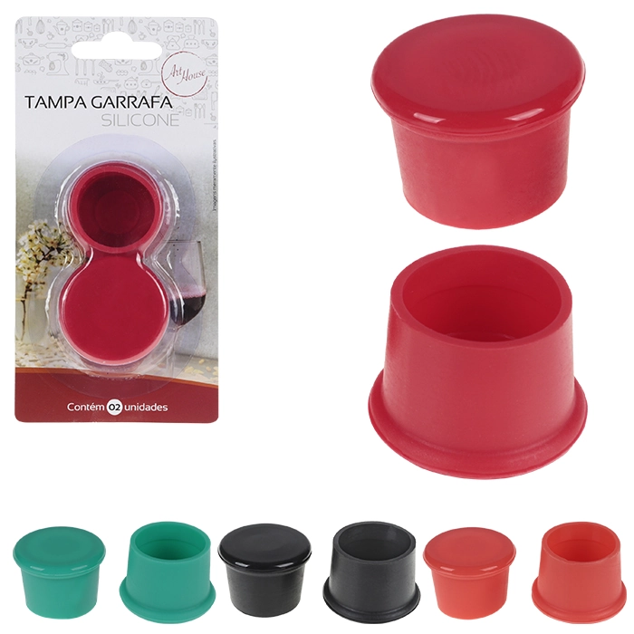 Tampas P/ Garrafa Silicone 2un