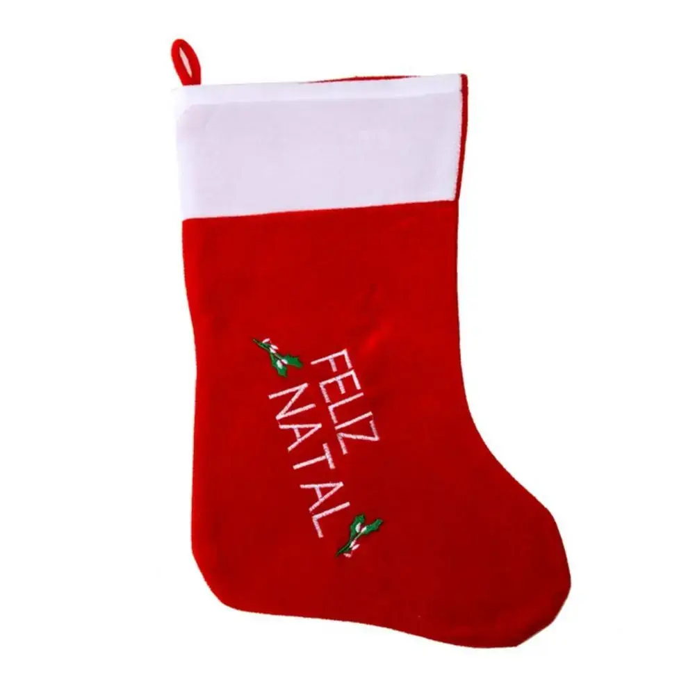Bota Noel Veludo Feliz Natal 2