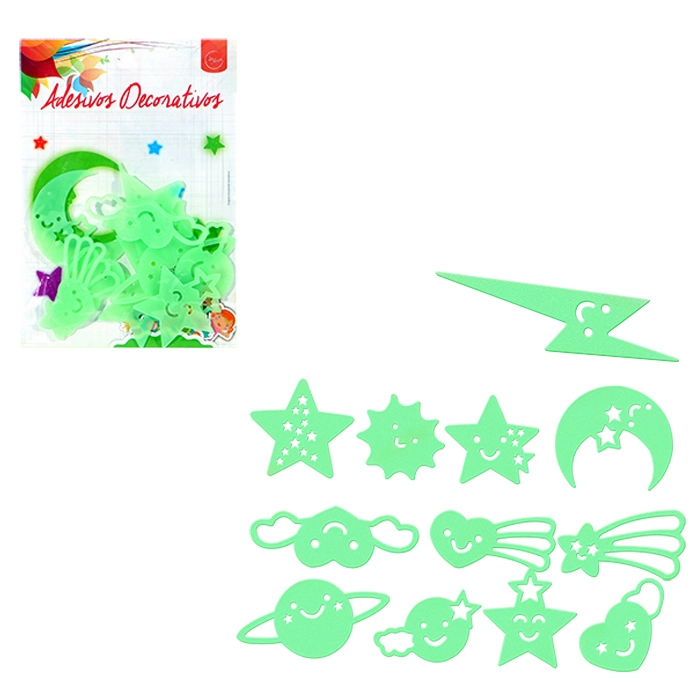 Estrelas Adesivos Fluo