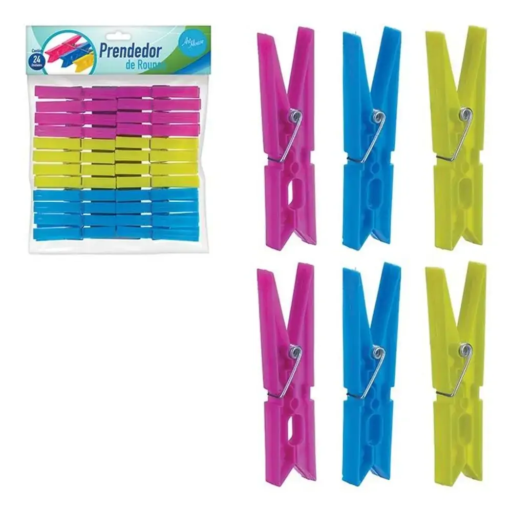 Prendedor Plast C/24 9,8cm