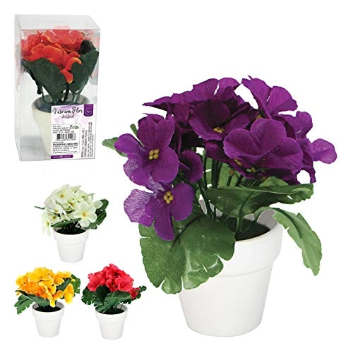 Vaso Ceramica Com Flor Artific
