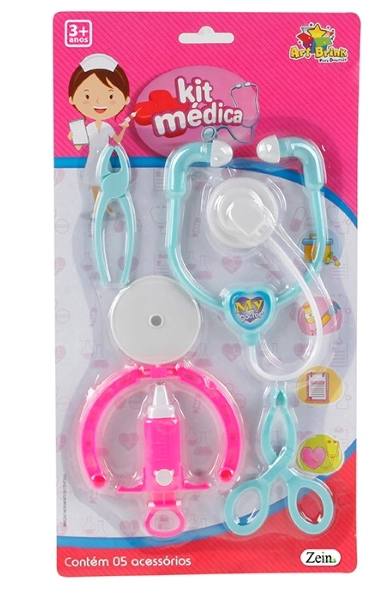 Kit Médico Infantil Doutora Menina Art Brink