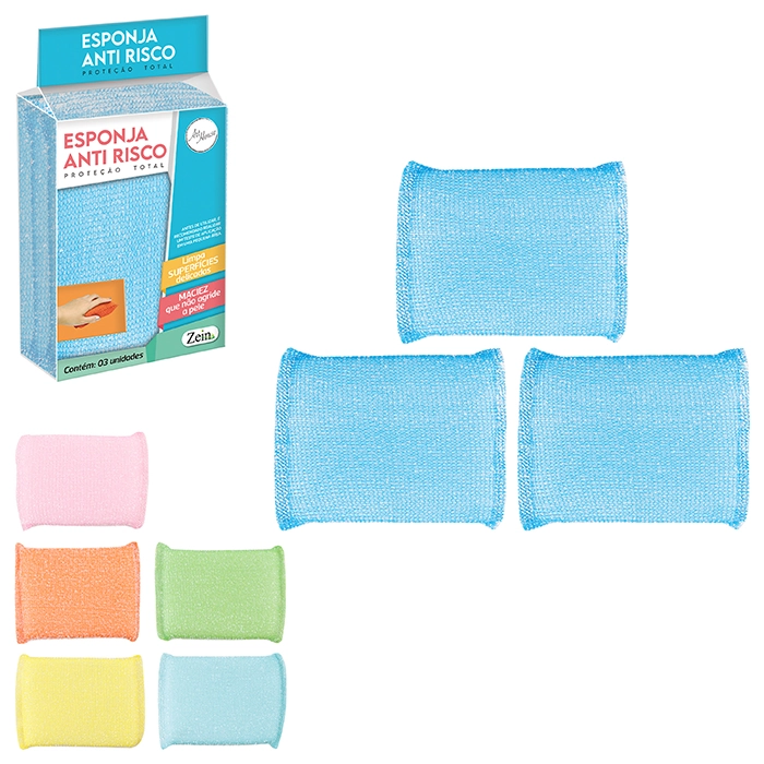 Esponja Anti Risco 3pcs 834154 Issam
