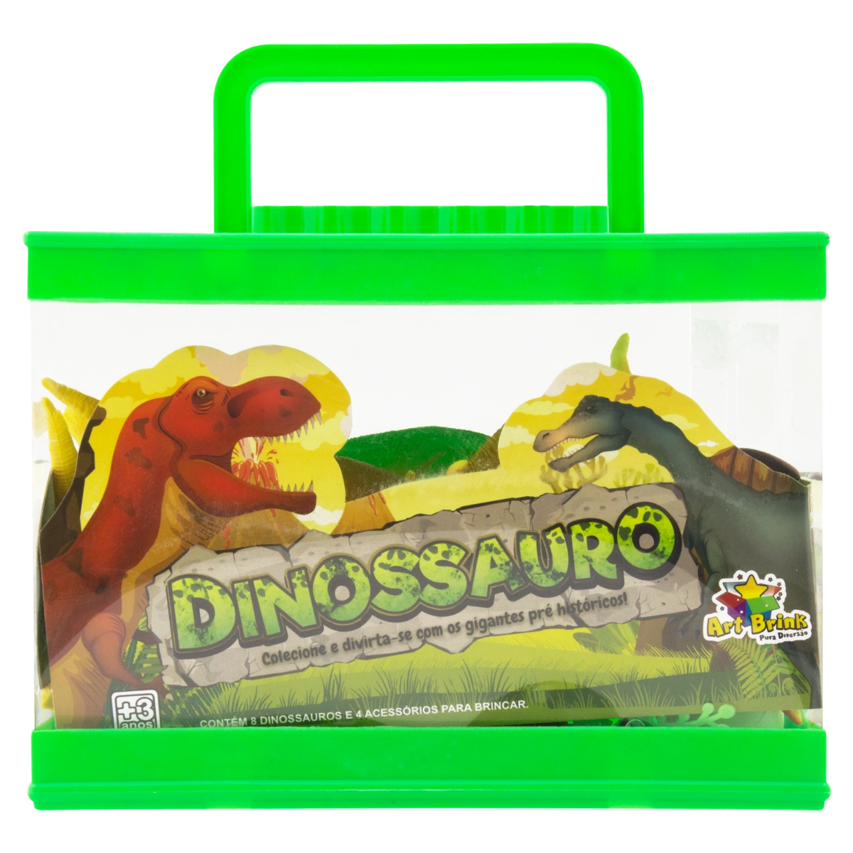 Kit Dinossauros Art Brink 12 Unidades