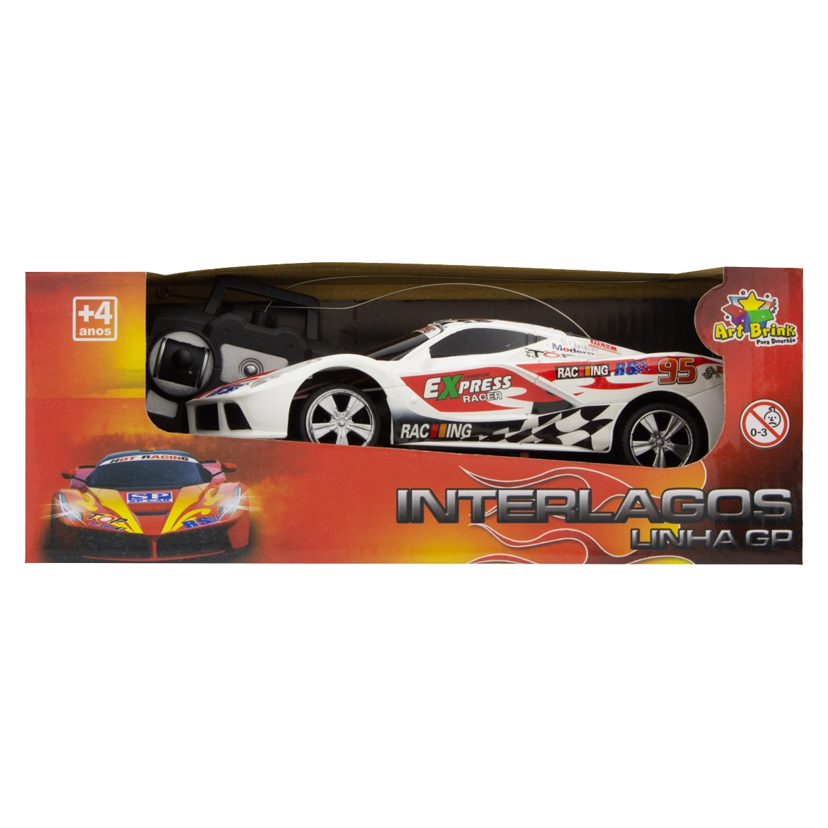 Carrinho Com Controle Remoto Art Brink Interlagos Gp