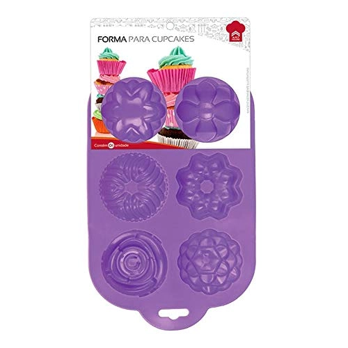 Forma De Silicone Para 6 Flore