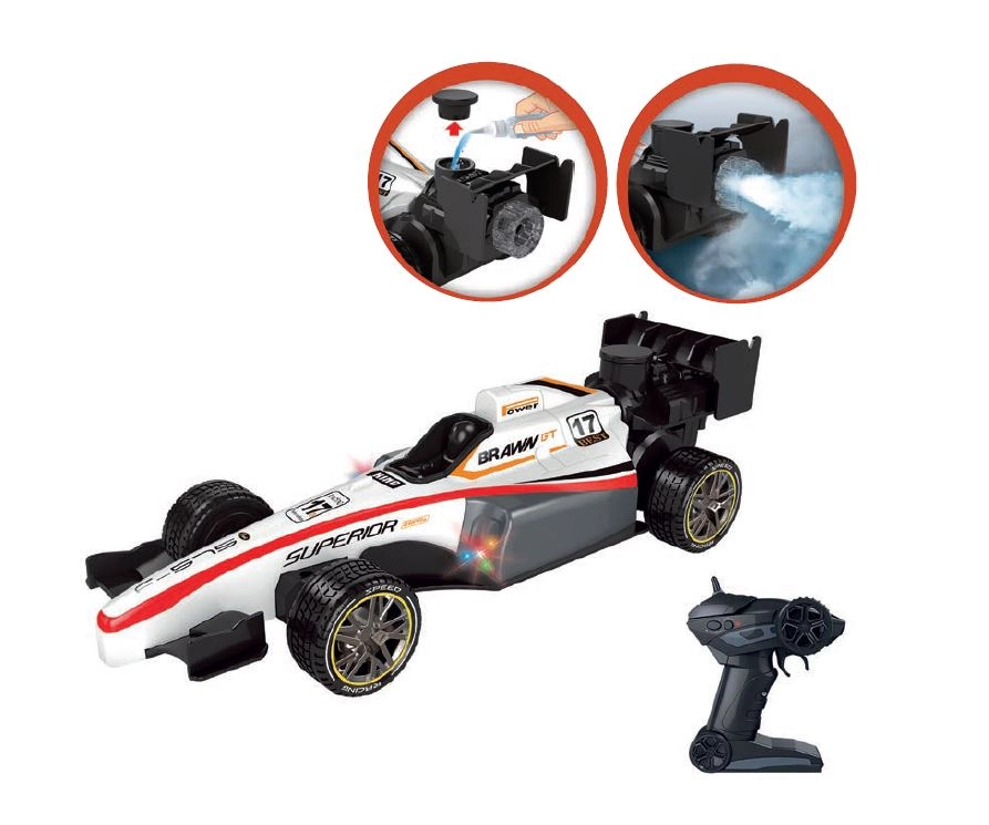 Carro C/controle Remoto Solta Fumaca F1 7funcoes Ref.836409