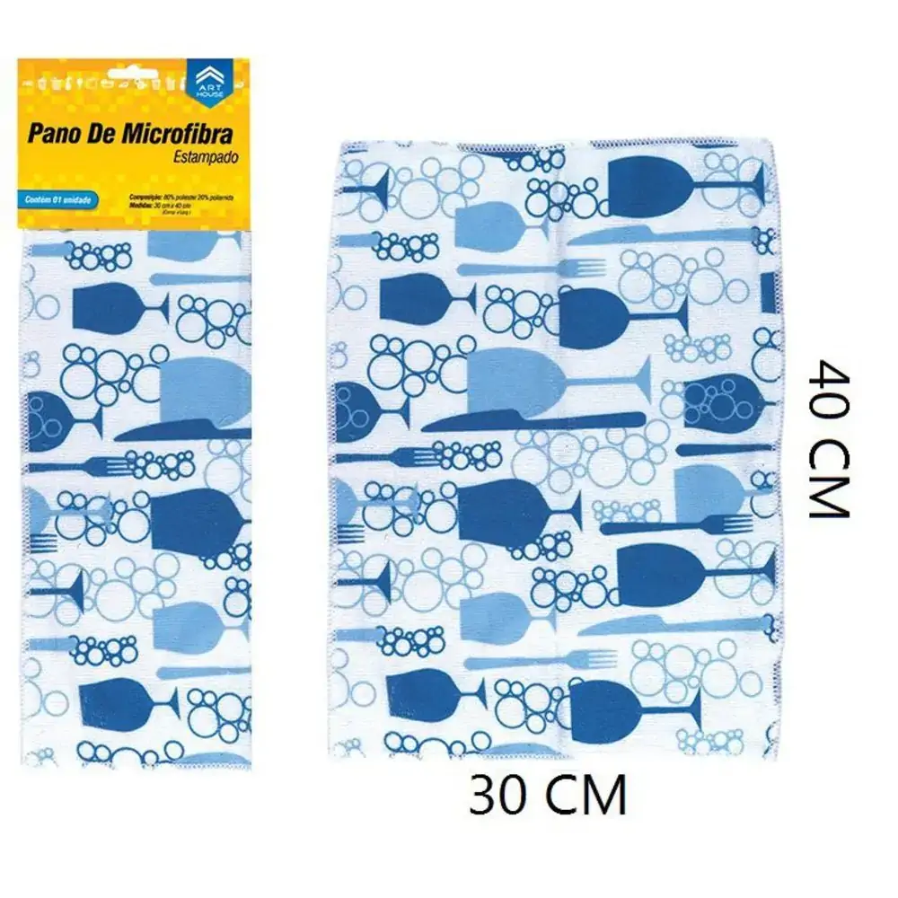 Pano De Microfibra Estampado Nw