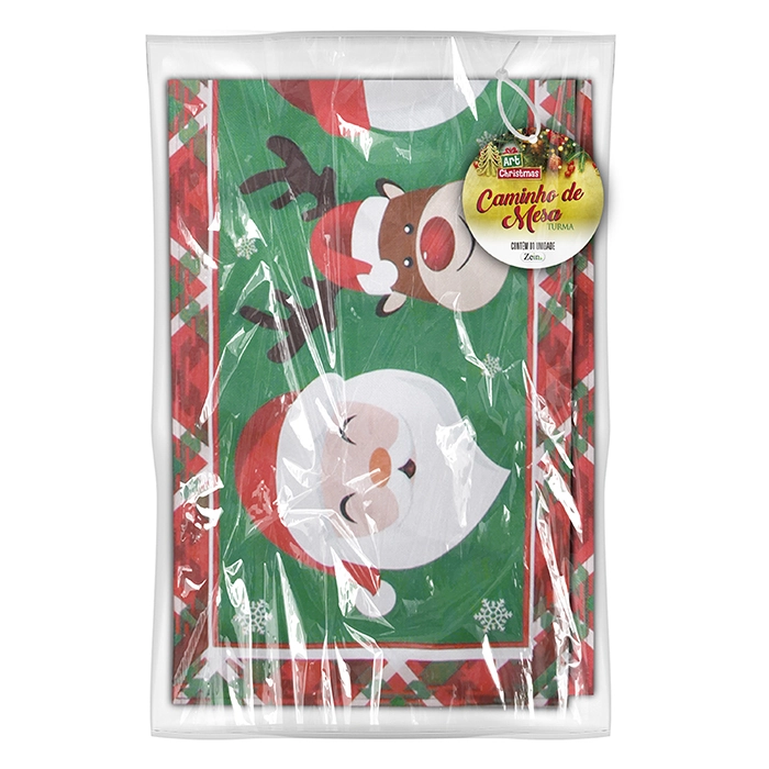 Caminho De Mesa Art Christmas 1,8mx33cm Turma