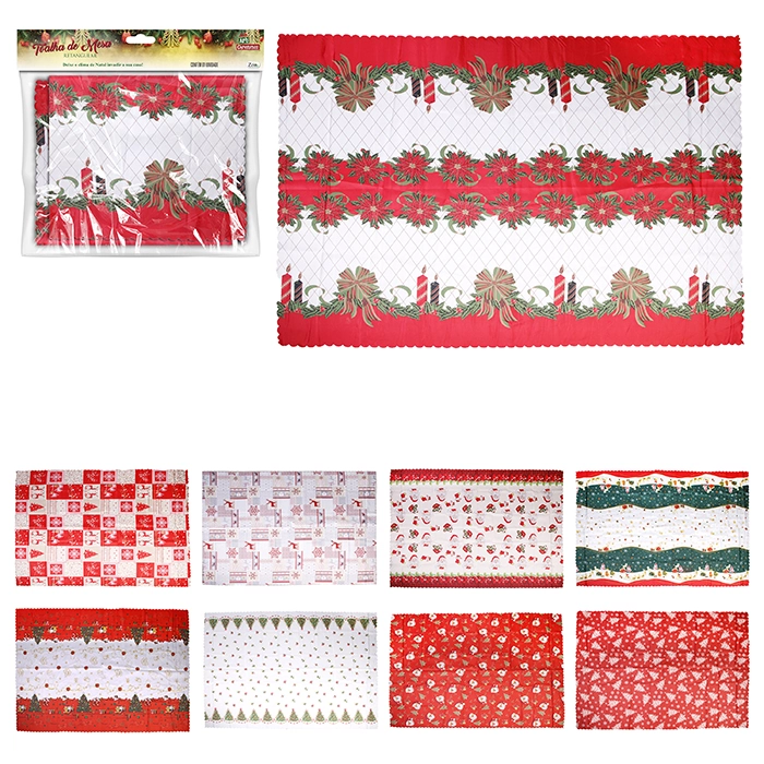 Toalha De Mesa Art Christmas 180x147cm Ret Natal
