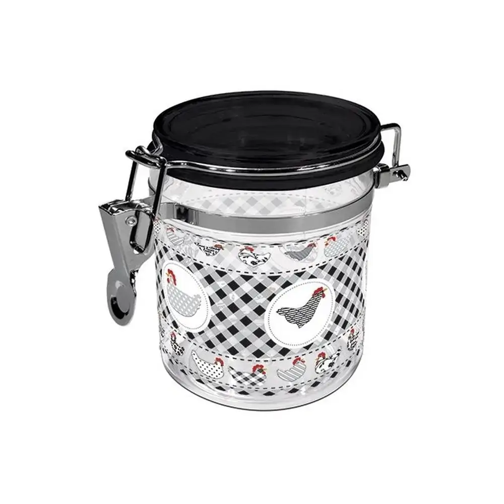 Pote Carijo 750ml C/ Tampa Hermet Preto