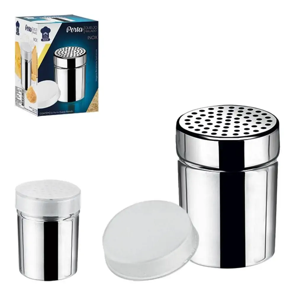 Porta Queijo Ralado Inox 7cm