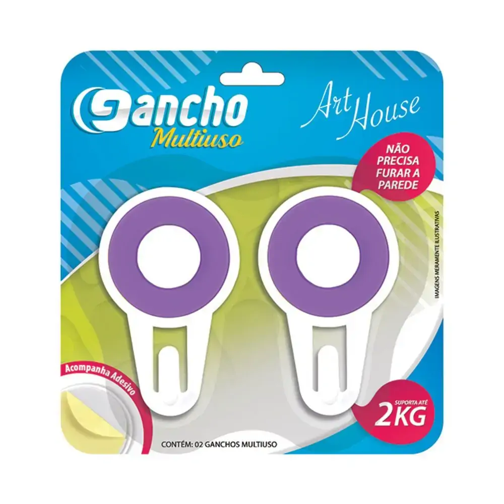 Ganchos Adesivo C/2 1