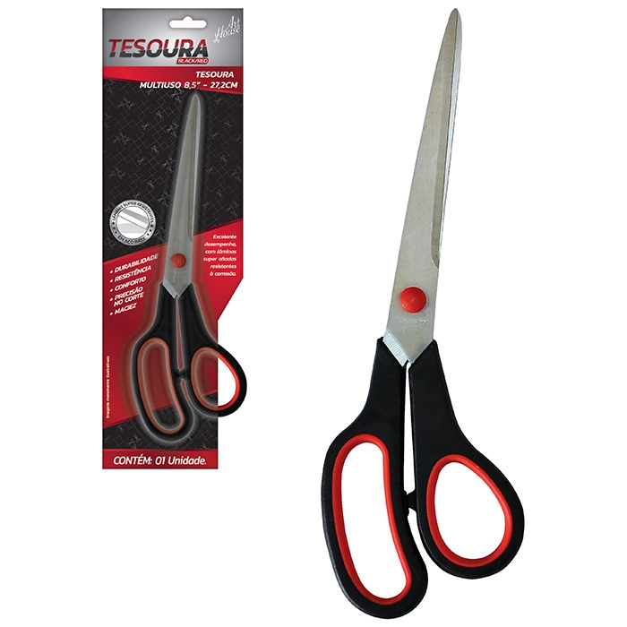 Tesoura 821cm Black/red
