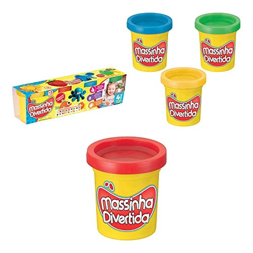 Kit Massinha Divertida C/ 4 Potes