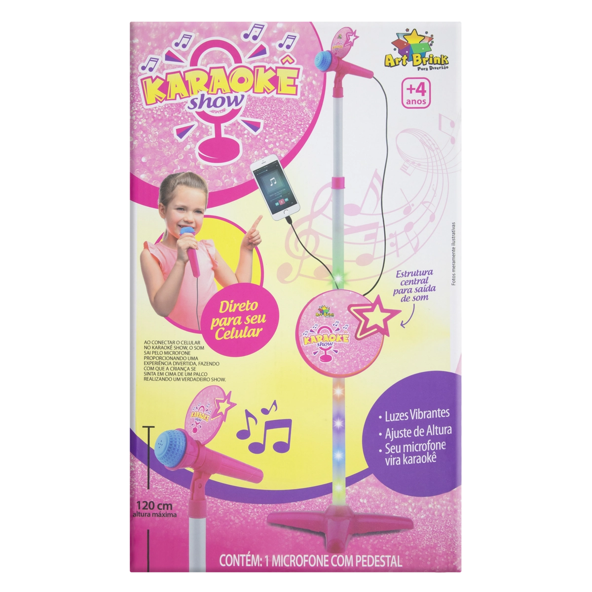 Karaokê Show - Pedestal com 1 Microfone - Art Brink
