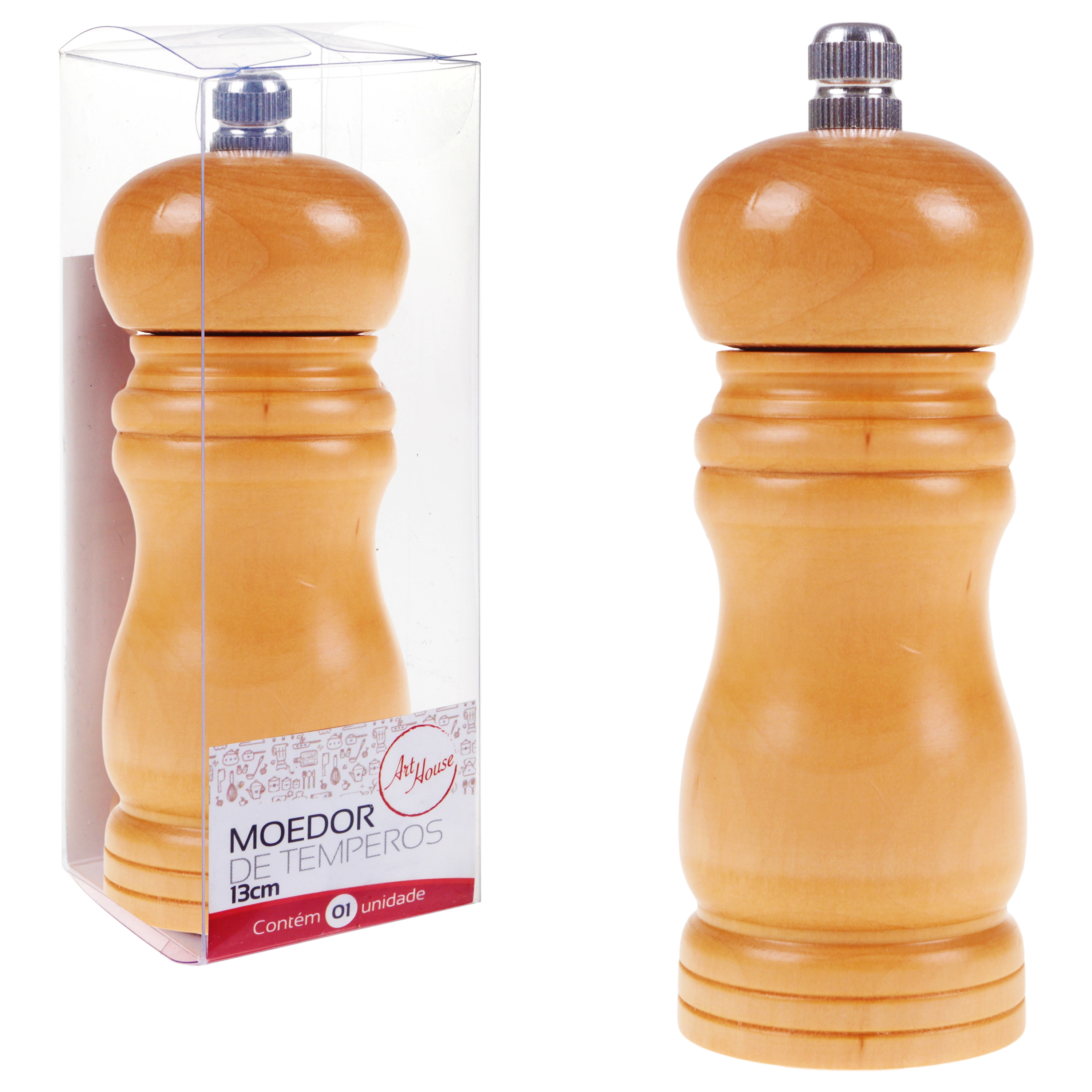 Moedor De Pimenta Wood 13cm