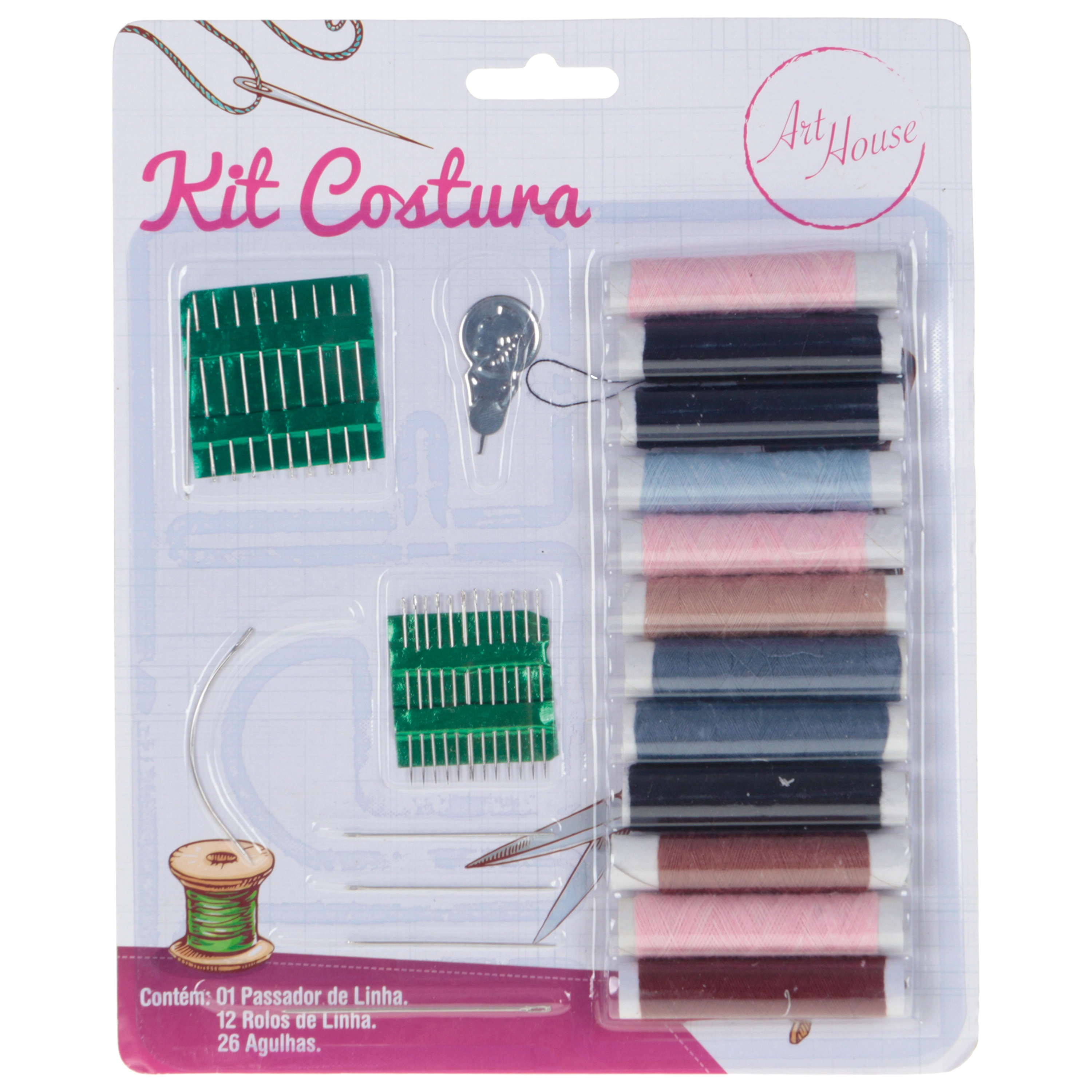 Kit Costura Com 20 Pcs