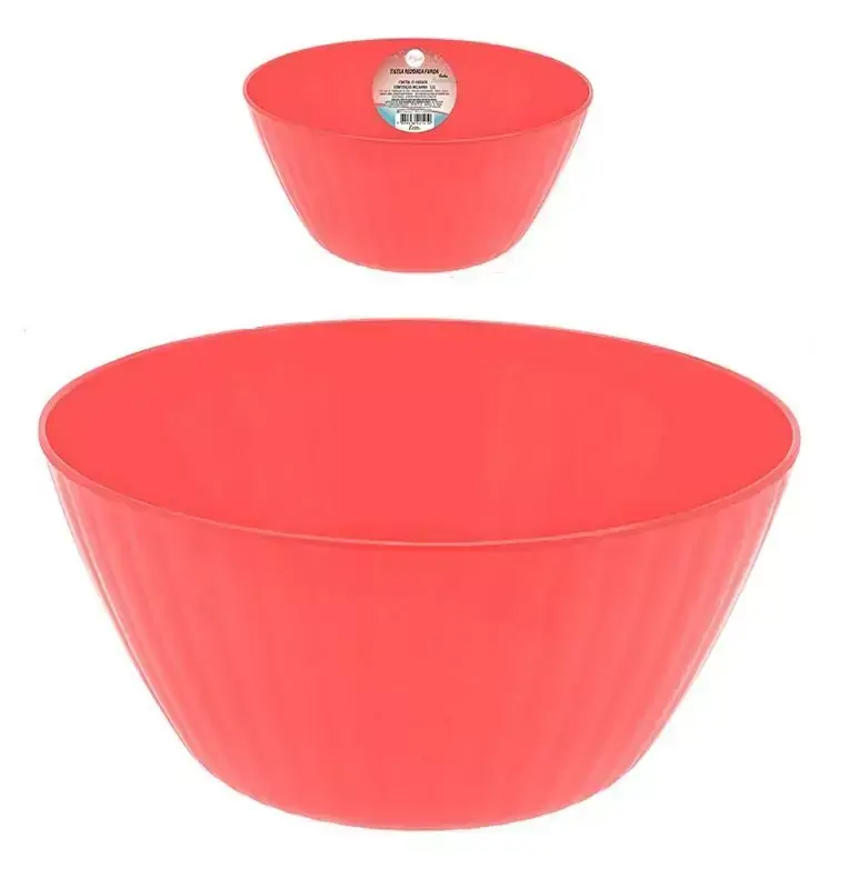 Tigela Funda e Redonda de Melamina Havana Coral 25 cm Ø