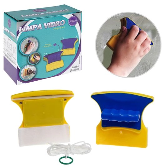 Limpa Vidro Magnetico 10,5cm