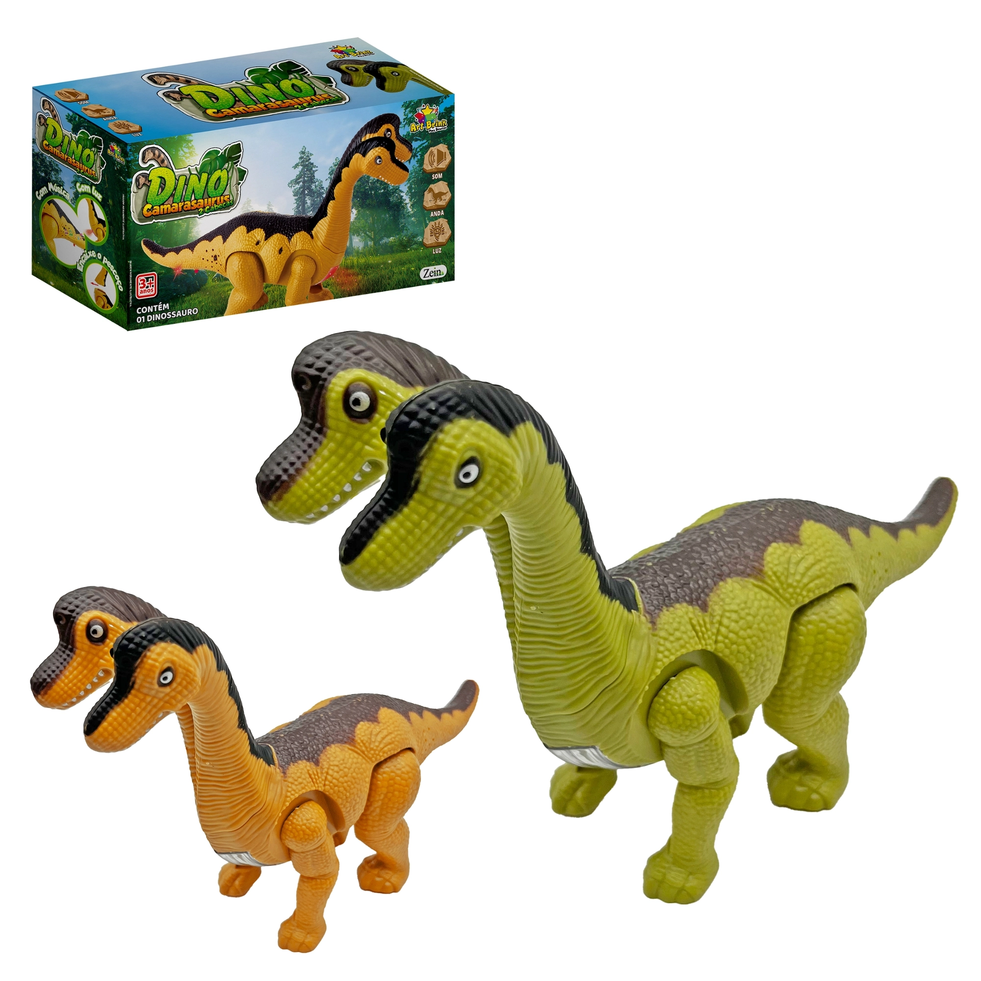 Dinossauro Zein Duas Cabecas