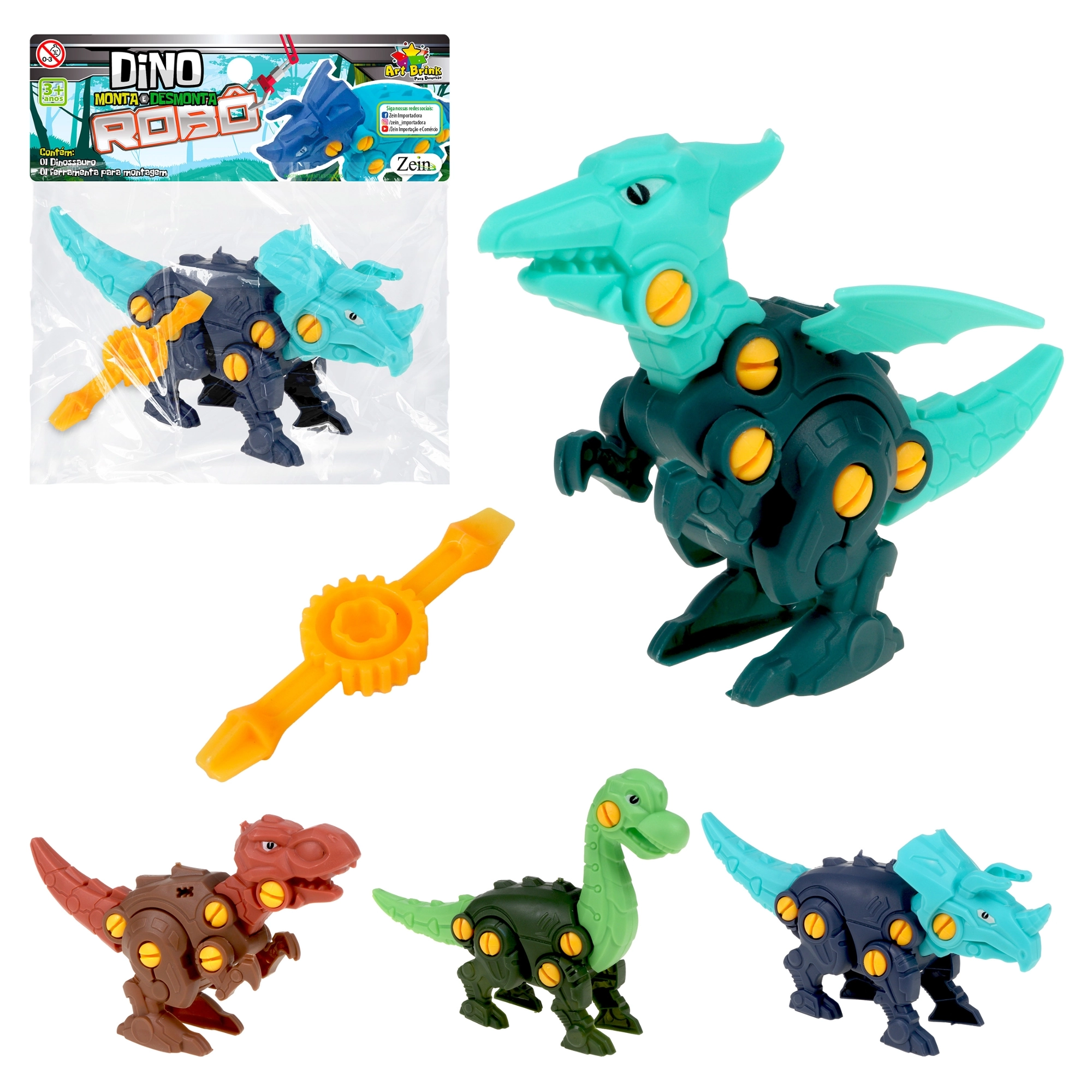 Dinossauro Zein Monta E Desmonta